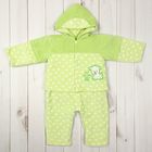 Комплект детский (полукомбинезон, куртка), рост 68 см, цвет зелёный 1353_М - Фото 1