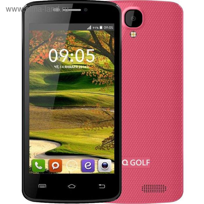 Смартфон BQ S-4560 Golf Розовый 2sim,4,5" TFT,854*480, 8Gb, 512Mb RAM, 5Mp+2Mp - Фото 1