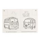 Раскраска с наклейками «Маленький автобус. Тайо», 16 наклеек - Фото 2