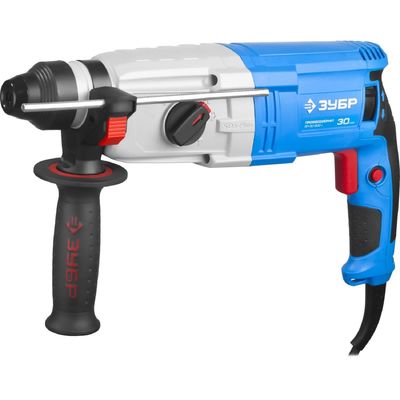 Перфоратор «ЗУБР» ЗП-30-900К, SDS-plus, реверс, 980 об/мин, 5400 уд/мин, 900 Вт, кейс