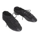 Джазовки «Спорт», натуральная кожа, с сеткой, длина по стельке 19.5 см, цвет чёрный - Фото 6