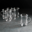 Набор стеклянных стаканов для чая с ручкой Keyif, 145 мл, 6 шт - фото 4433797