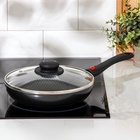 Сковорода Forever, d=22 см, съёмная ручка, стеклянная крышка, антипригарное покрытие, алюминий, чёрная - Фото 8