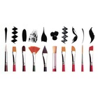 Набор кистей для рисования, щетина, 10 штук: № 4, 6, 7, 8, 9, 10, 14, 15, 18, 20, Roubloff, овальные, деревянная ручка - Фото 6