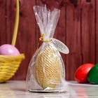 свеча Яйцо "Плетеное позолоченное Русский пейзаж" - Фото 2
