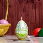свеча Яйцо "Плетеное позолоченное Русский пейзаж" - Фото 3