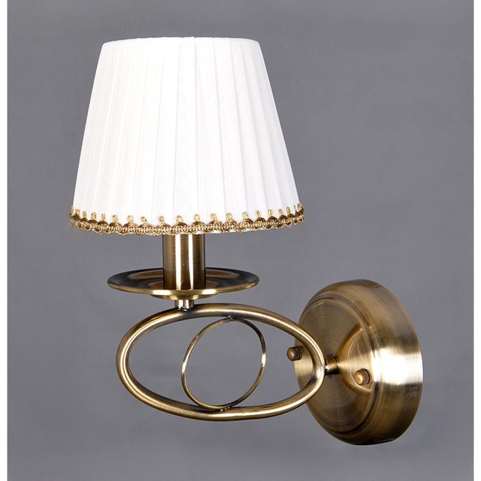 Бра классика "Франческа" 1 лампа 60W Е14 античная бронза 28 см - Фото 1