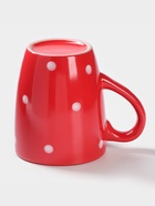 Кружка Доляна «Красный горох», 360 мл, керамика, красная - Фото 3