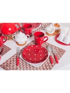 Кружка Доляна «Красный горох», 360 мл, керамика, красная - Фото 6