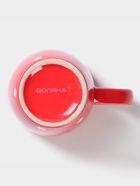 Кружка Доляна «Красный горох», 360 мл, керамика, красная - Фото 4