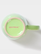 Кружка Доляна «зелёное Горох», 360 мл, керамика, зелёная - Фото 4