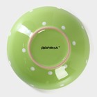 Тарелка глубокая Доляна «Зелёный горох», 700 мл, d=18 см, керамика, зелёная - Фото 3