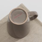 Кружка керамическая Доляна «Дымка», 360 мл, цвет коричневый - Фото 3