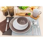 Тарелка керамическая десертная Доляна «Дымка», d=19 см - Фото 4