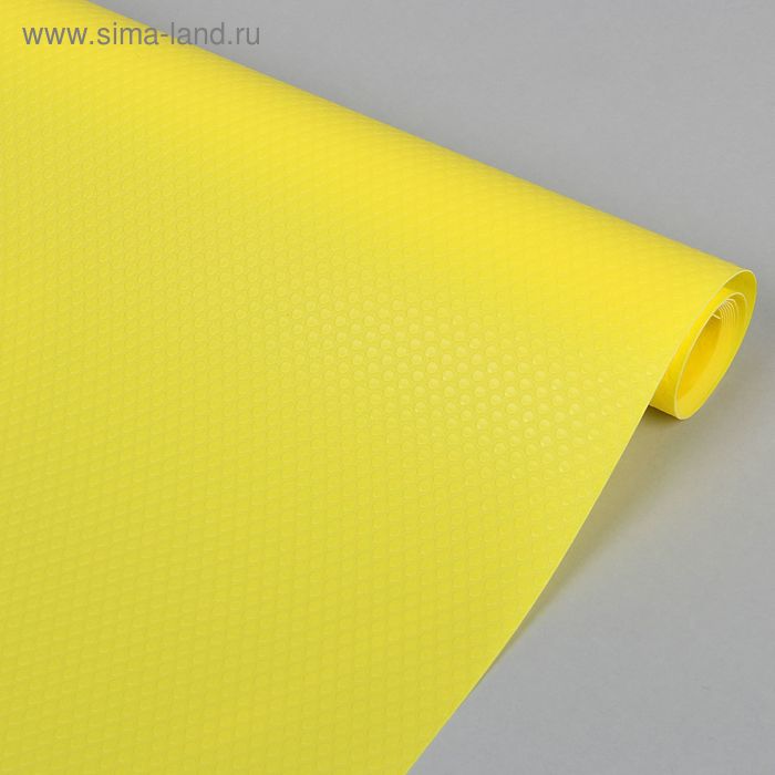 Коврик противоскользящий «Круги», 60×150 см, цвет жёлтый - Фото 1