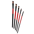 Набор кистей для рисования, нейлон, 5 штук, плоские, скошенные, международный размер 1505418