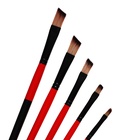 Набор кистей для рисования, нейлон, 5 штук, плоские, скошенные, международный размер 1505418