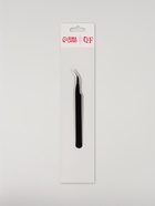 Пинцет для наращивания ресниц, загнутый, 12 см, чёрный - Фото 5