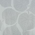 Коврик противоскользящий «Листья», 45×100 см, цвет серый - Фото 2