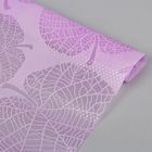 Коврик противоскользящий «Листья», 45×100 см, цвет фиолетовый - Фото 1