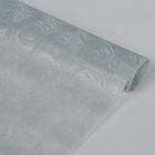 Коврик противоскользящий «Розы», 45×100 см, цвет серый - Фото 1