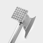 Молоток для мяса с топориком Доляна, 28 см, серебристый - Фото 3