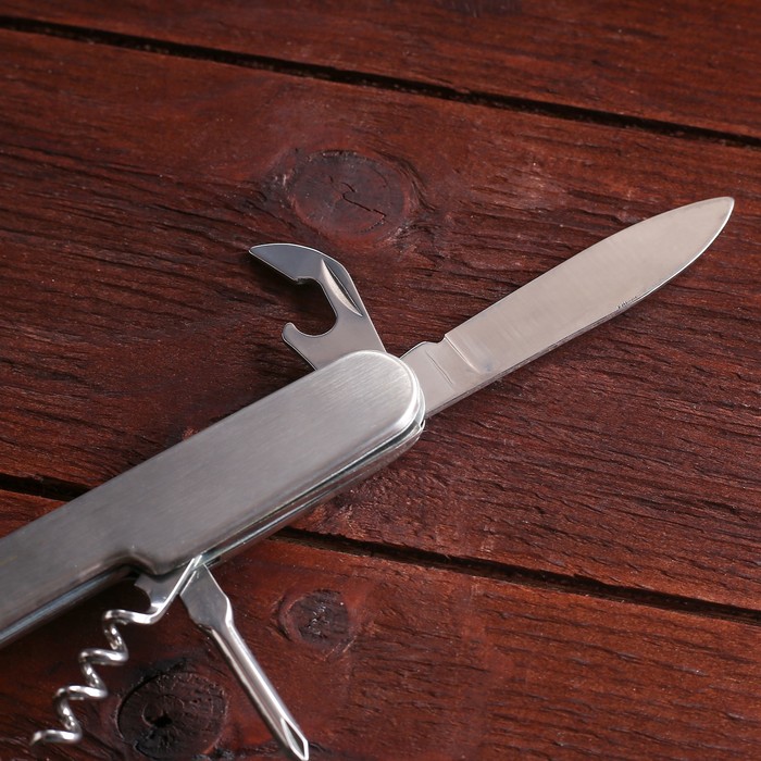 Нож швейцарский под гравировку 6в1 - фото 1906830040