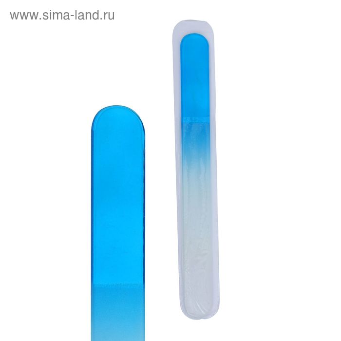 Пилка стеклянная для ногтей "Градиент", 18 см, цвет МИКС - Фото 1