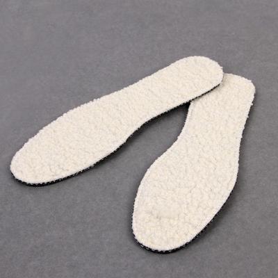 Стельки для обуви, двухслойные, окантовка, 38 р-р, пара, цвет белый