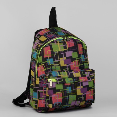 Рюкзак молодёжный, отдел на молнии, наружный карман, цвет разноцветный