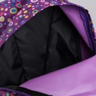 Рюкзак молодёжный, отдел на молнии, наружный карман, цвет сиреневый - Фото 5