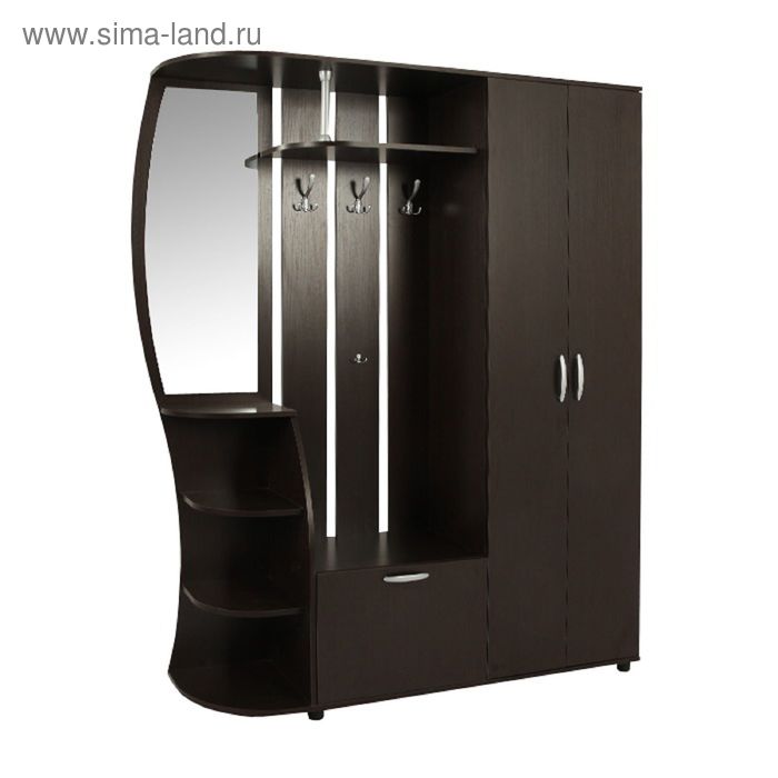 Прихожая универсальная Алла 5 Венге - Фото 1