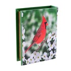 Шкатулка книга "Птица кардинал" 23х17х5 см - Фото 3