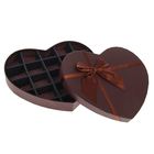 Коробка подарочная сердце для конфет 26*23*3,5 см, цвет коричневый - Фото 2
