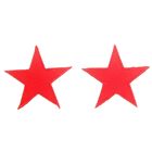 Термоаппликация "Звезды", цвет красный, 2 шт - Фото 1