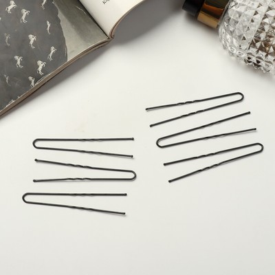 Шпильки для волос «Народная», 7 см, набор 10 шт., чёрные