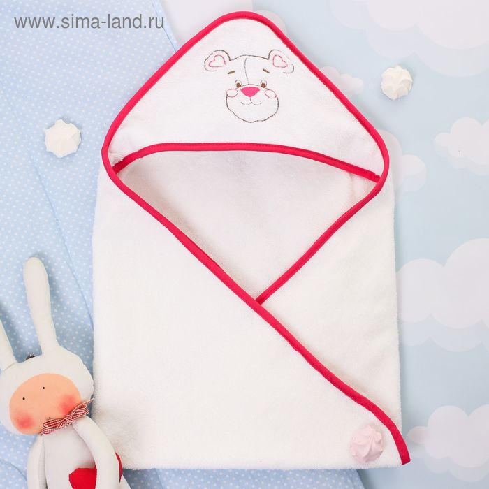 Детское полотенце с капюшоном "Крошка Я" Мишутка, размер 74 х 74 см - Фото 1