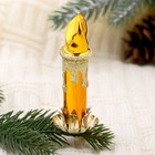 Ёлочная игрушка «Свеча» h=8.7 см, МИКС - Фото 1