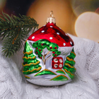 Ёлочная игрушка «Домик», ручная работа, d=7.4 см - Фото 1