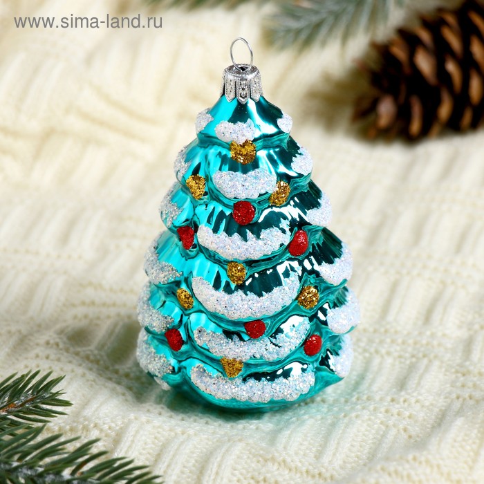 Ёлочная игрушка «Ёлочка», ручная работа, d=8 см - Фото 1