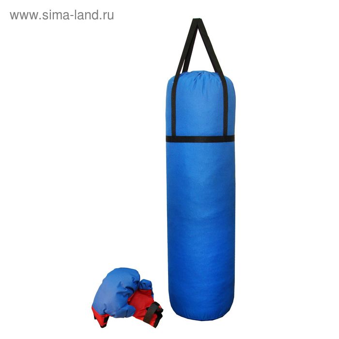 Набор боксёрский, груша, размер 80 х 22 см, 2 перчатки, цвета микс - Фото 1