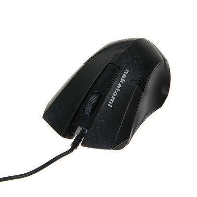 Мышь Nakatomi MON-04U Navigator, проводная, оптическая, 1200 dpi, USB, чёрная