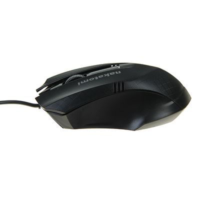 Мышь Nakatomi MON-04U Navigator, проводная, оптическая, 1200 dpi, USB, чёрная