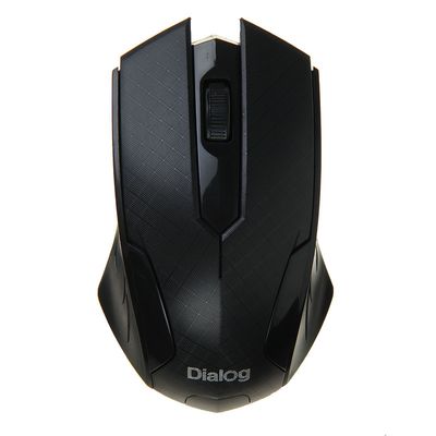 Мышь Dialog MROP-07U Pointer, беспроводная, оптическая, 1200 dpi, 1xAA, USB, чёрная