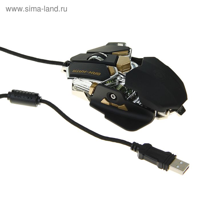 Мышь Dialog Gan-Kata MGK-50U, игровая, проводная, оптическая, 4000 dpi, USB, черная - Фото 1