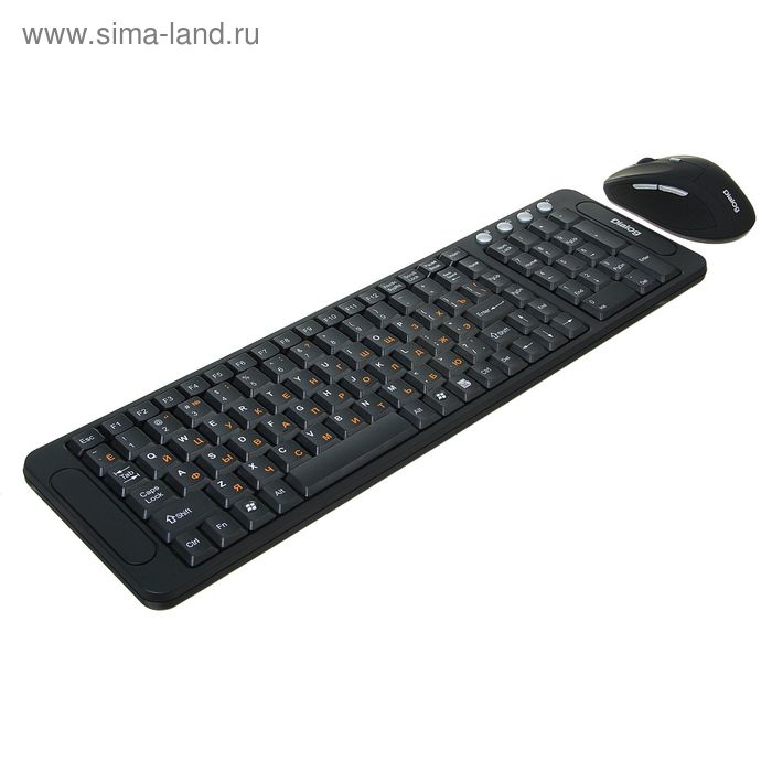 Комплект клавиатура и мышь Dialog KMROK-0318U, беспроводной,мембранный,1600 dpi,USB,черный - Фото 1