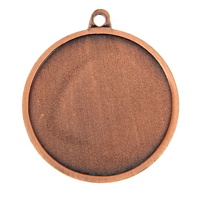 Медаль под нанесение 055 диам 4 см. Цвет бронз. Без ленты - фото 1906830183