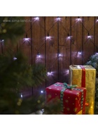 Гирлянда «Сеть» 1.6 × 1.6 м, IP20, тёмная нить, 144 LED, 8 режимов, 220 В, свечение белое - фото 6822598