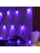 Гирлянда «Сеть» 1.6 × 1.6 м, IP20, тёмная нить, 144 LED, 8 режимов, 220 В, свечение синее - фото 6696823