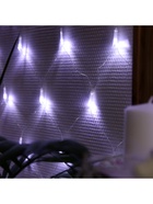 Гирлянда «Сеть» 1.6 × 1.6 м, IP20, прозрачная нить, 144 LED, 8 режимов, 220 В, свечение белое - фото 6696832